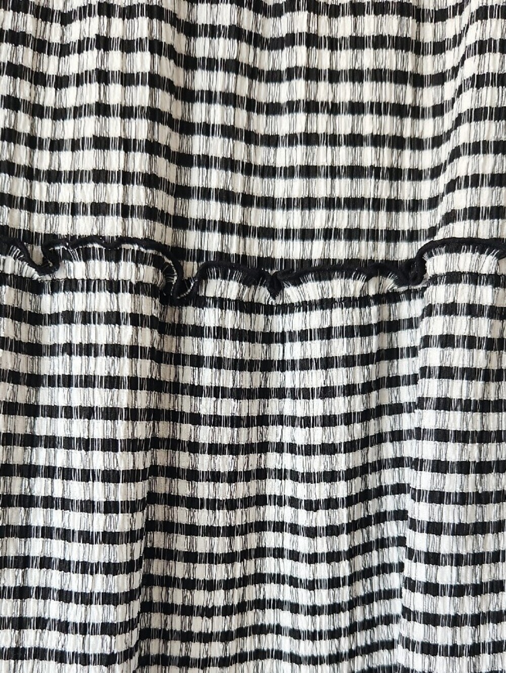 wild fable Black and White Tiered Maxi Skirt - M - Picture 3 of 3